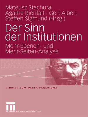 cover image of Der Sinn der Institutionen